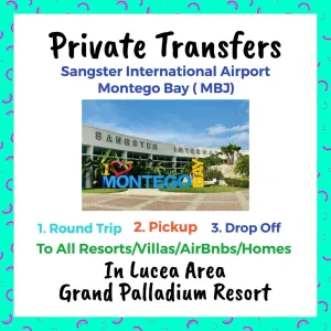 Private Transfer From Sangster International Airport Montego Bay to All Resorts, Villas, AirBnbs & Homes in Lucea Area